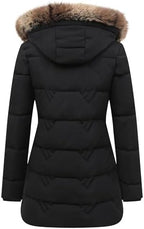 Women's Winter Coat Waterproof Long Insulated Parka with Detachable Hood