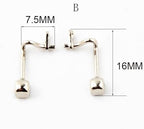 100 Pieces, Metal Glasses Frame Nose Pad Arms, Glasses Accessories, Nose Pad Holder for Nose Pad Arms Replacement,(B)