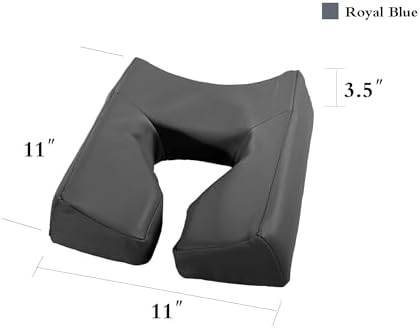 Master Massage ErgonomicDream Face Cushion Pillow Memory Foam Universal headrests Cradle in Royal Blue