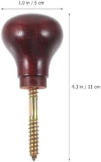 VILLCASE Ergonomic Cane Handle Replacement Smooth Solid Wood Crutch Accessory Lightweight Comfortable Grip for Walking Aid