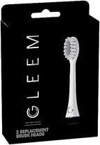 GLEEM Toothbrush Replacement Brush Heads Refill, White, 2 count