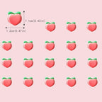 25 PCS Peach Cupcake Toppers Mini Pink Peach Cupcake Picks Sweet Fruit Baby Shower Birthday Wedding Party Baby Shower Summer Garden Party Decoration Supplies (white)