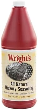Wright's Natural Hickory Seasoning Liquid Smoke, 2-Pack 32 Ounce Quart Bottles