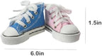 Blue Pink Shoes Cake Toppers Boy or Girl Shoes Cake Decorations with Cute Blue Pink Shoes for Baby Shower Party (Blue Pink Shoes)