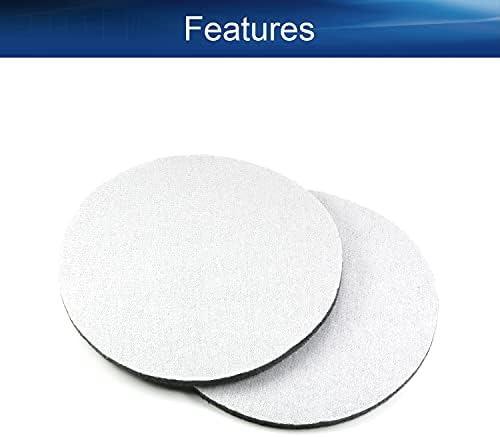 Auniwaig 7 Inch 1200-Grit Scrubber Scouring Pads Drill Power Brush Scuffing Disc Hoop and Loop Surface Conditioning Disc for Bathroom & KitchenTile Cleaning Gray 2Pcs