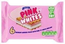 Caxton Pink And White 6 Wafers - Pack of 6