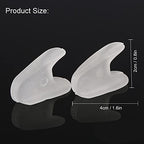 ANGGREK Toe Separator, Silicone Gel Hallux Valgus Separator Bunion Corrector Hammer Toe Separator Toe Spacers Pads for Foot Care Crooked Toes(S)