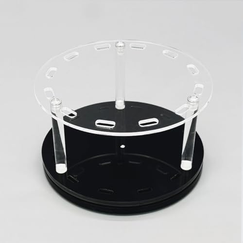 12 Holes Rotatable Acrylic Tweezers Holder, Grafting Eyelash Makeup Tweezer Stand Display Extensions Organizer Individual Training Tools (Black)