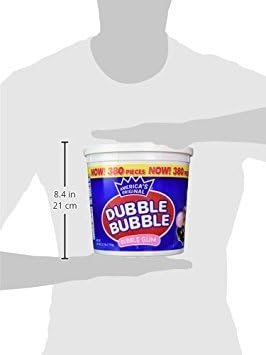 Dubble Bubble Tub, Original Flavor, 380-Count, 60.3 Oz(3.7 lb)