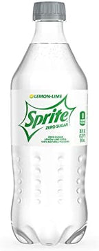 Zero Sprite, 20 oz Bottles - Pack of 24