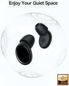 45dB Ear Plugs for Sleeping Noise Cancelling Ear Plugs for Noise Reduction & Snoring, Concerts, Earplugs for Sleep,Sider Sleepers Airplane, Silicone Earplugs Reusable Concert Ear Plug