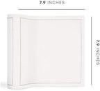 MY DRAP Cotton Luncheon Napkins, Washable and Reusable (25 Napkins, Pearl Grey)