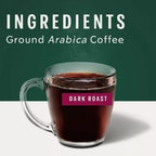 Dark Roast Ground Coffee – French Roast, Bold & Smoky Flavor, 100% Arabica, 40 oz Bag
