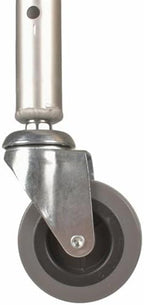 Swivel Walker Caster Wheels, 5 Height Adjustable Universal Replacement Feet Parts for Walkers Accessories, Comes with 2 Extra Ski Glides