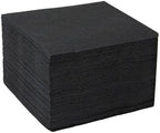 Sierra Touch 1,000 Count 2-Ply Beverage/Cocktail Napkins, 4.75” x 4.75” Folded Paper Napkins, 4 Packs of 250 (Black)