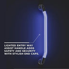 Manufacturer's Select ITC Formed 20” IllumaGrip Assist Handle with LED lit Center Handle for RV, Boat, or Home Step Assist Handle for Interior or Exterior use