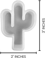 Lashicorn Cactus Silicone Mold | 2" Wide x 3" Long x 0.8" Deep | Silicone Casting Mold for Resin, Soap, Chocolate & More