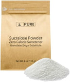 Pure Original Ingredients Sucralose Powder (4 oz) Zero Calorie Sweetener, Sugar Substitute, Great for Cooking & Baking.