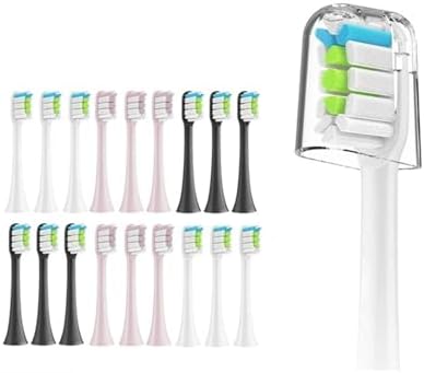 Compatible for Xiaomi SOOCAS Brush Head X3 X5 X3U X1 V1 V2 SOOCARE Replacement Head Bristle Sonic Electric Nozzles with Anti-dust Cap Clean(5pcs White)
