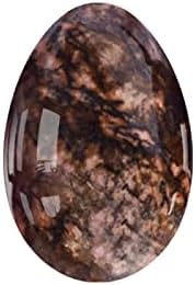 Undrilled Yoni Egg Natural Stone 30X20mm Jade Eggs Kegel Exercise Feminine Care Crystal Massage Ball,Rhodonite Eggs