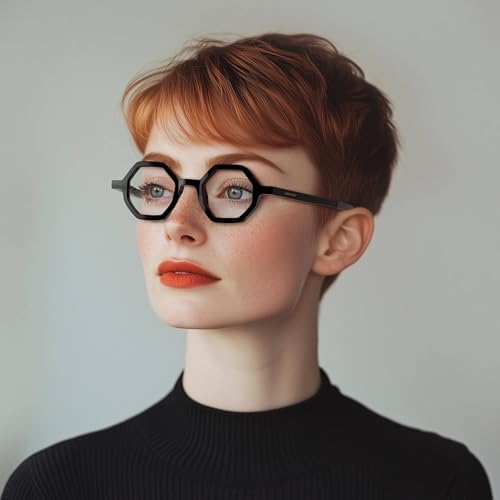 LONDON MOLE® Malibu reading glasses | Hexagonal/octagonal shape | Unisex | Spring hinges