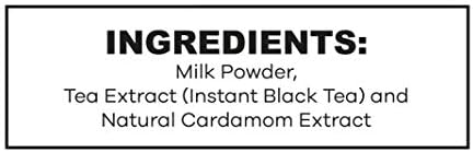 QuikTea Cardamom Unsweetened Chai Tea Latte – 10 Count, Bold Cardamom Flavor, Naturally Caffeine-Light, no preservatives, No Sugar Added – Just Add Hot Water