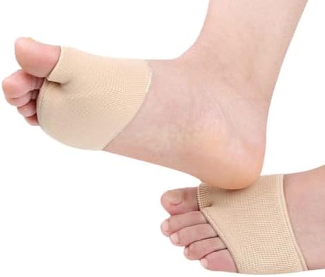 Beaupretty Silicone High Heels Foot Pads 2 Pairs S Size (34-39) Thickened Forefoot Half Insoles Non-Slip Breathable Cushions for Relief in Women's High Heeled Shoes