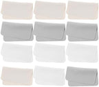 12pcs Eyeglass Cleaning Cloths Soft Lens Wipe for Glasses Jewelry Screens Compact Use Effectively Removes Oil Stains Fingerprints