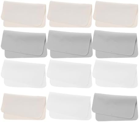 12pcs Eyeglass Cleaning Cloths Soft Lens Wipe for Glasses Jewelry Screens Compact Use Effectively Removes Oil Stains Fingerprints