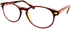 IB The Actor BIFOCAL Unisex Round Reading Glasses, Readers for Men and Women, Dark Brown and Tortoise +3.00