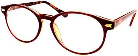 IB The Actor BIFOCAL Unisex Round Reading Glasses, Readers for Men and Women, Dark Brown and Tortoise +3.00