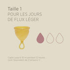 Hevea Loop Menstrual Cup Single-Pack Size 1 (Natural), Made from 100% Natural Rubber - Softest Period Cup - Wear for up to 12 Hours