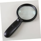 FOMIYES Handheld Magnifying Glass Led Lights Magnification Large Magnifier for Seniors Reading Jewelry Repair
