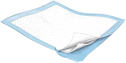 Cardinal Health Simplicity Basic Incontinence Underpads, Disposable - Light Absorbency, Fluff Core, Embossed Poly Backsheet - 23 in x 36 in, 50 Count