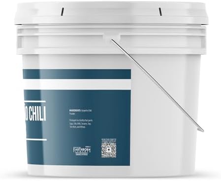 Earthborn Elements Jalapeño Chile Powder 1 Gallon Bucket, Hot & Flavorful, Bulk Size