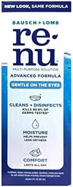 Renu Multi-Purpose Contact Lens Solution Travel Size,2 Fl Oz (Pack of 3)