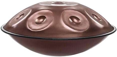 Handpan Steel Drum Instrument 440Hz 10 Notes in D Minor 22inches Handmade, Percussion Instrument