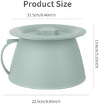 Chamber Pot Bedpan Urinal Bottle Urine Pots Potty Pee Bucket Bedside Urinal with Lids to Prevent Odors, Suitable for Kids, Women and Men (Green)