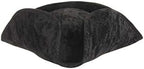 elope Adult Corsair Pirate Costume Hat - Faux Suede Hat with Distressed Finish, One Size Fits Most - Brown