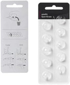 Hearing Aid Domes for Oticon Replacements, Oticon Minifit Open Vent Bass Domes (10 mm/2 Packs）, Universal Domes for Oticon Hearing Aid Supplies.