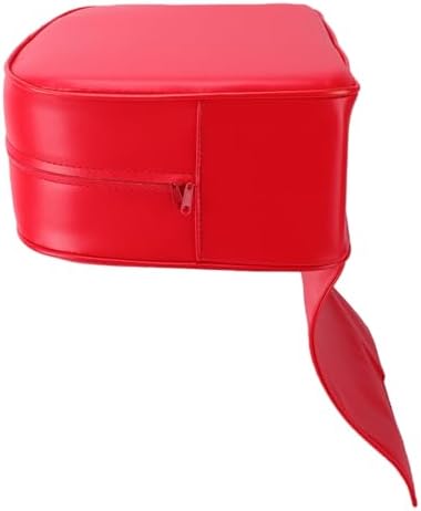 FILFEEL Child Hairdressing Chair Cushion PU Thickened Soft Comfortable Barber Chair Booster Seat Pad for Kids Salon Haircut Red