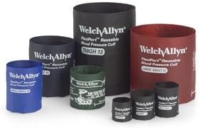 Welch Allyn REUSE-11-1SC FlexiPort Blood Pressure Cuff, Size 11, Adult, Reusable, 1 Tube, Male Screw Connector, 25-34 cm Range