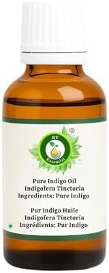 R V Essential Pure Indigo Oil 50ml (1.69oz)- Indigofera Tinctoria (100% Pure and Natural)