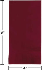 Creative Converting Touch of Color 2-Ply 50 Count Paper Dinner Napkins, Burgundy, 6.5 x 6.5-Inch, Model:673122B