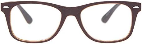 Matte Rubberized Hipster Horn Rim Spring Hinge Reading Glasses