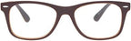 Matte Rubberized Hipster Horn Rim Spring Hinge Reading Glasses