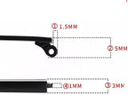 QYAJS 1 Pair Metal Glasses Replacement Temple Eyewear Frame Eyeglass Arms Legs and 3-in-1 Screwdriver (Black)