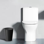 Lysam Bathroom Trash Can, 3 Pack 1.8 Gallons Small Trash Can with Trash Bags, Bathroom Garbage Can, Plastic Trash Bin, Round Waste Basket for Bedroom, Office, Kitchen, Room, Compact Space (Black)