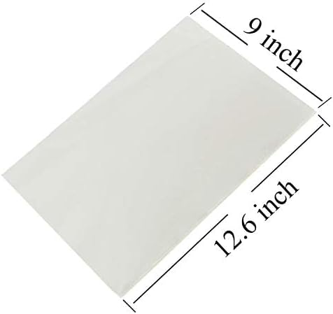 Transparent Edible Rice Paper Wrappers, 50 Count - Use for Candy, Chocolate, Nougat, & More - 9"x12.6" Sheets of Edible Wafer Paper - Perfect for Homemade Treats & Food Packaging.
