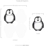 Cheerland Penguin Napkins Cute Winter Animal Disposable Christmas Paper Cocktail Napkin for Winter Onederland Wonderland Decorations Baby Shower Arctic Winter Birthday Party Supplies Pack of 50
